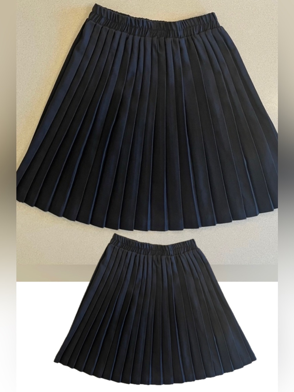 Vintage Y2K Black Pleated Skirt - Made in USA - Size Small